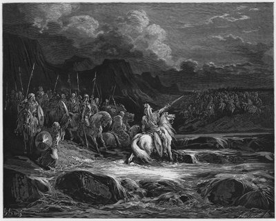 Judas Maccabeüs achtervolgt Timotheüs door Gustave Dore